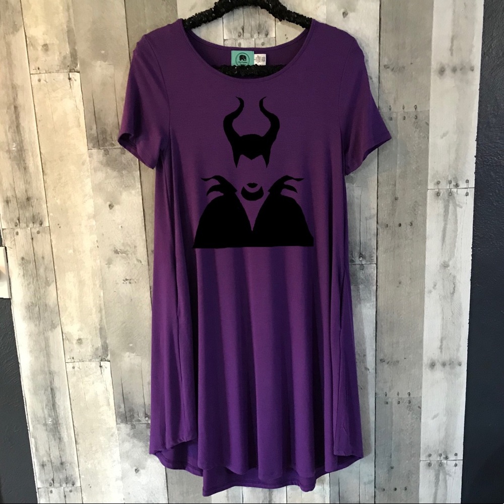 Halloween Long Flowy Soft Maleficent Tunic SM-3XL